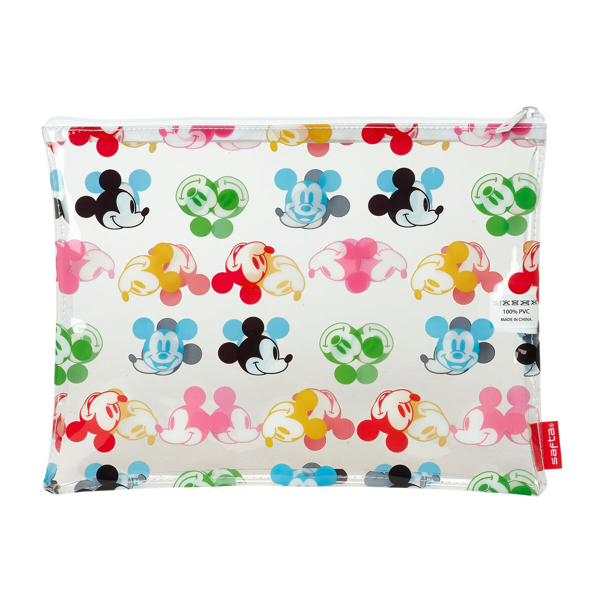 Neceser Infantil Mickey Mouse Clubhouse Beach Multicolor Transparente